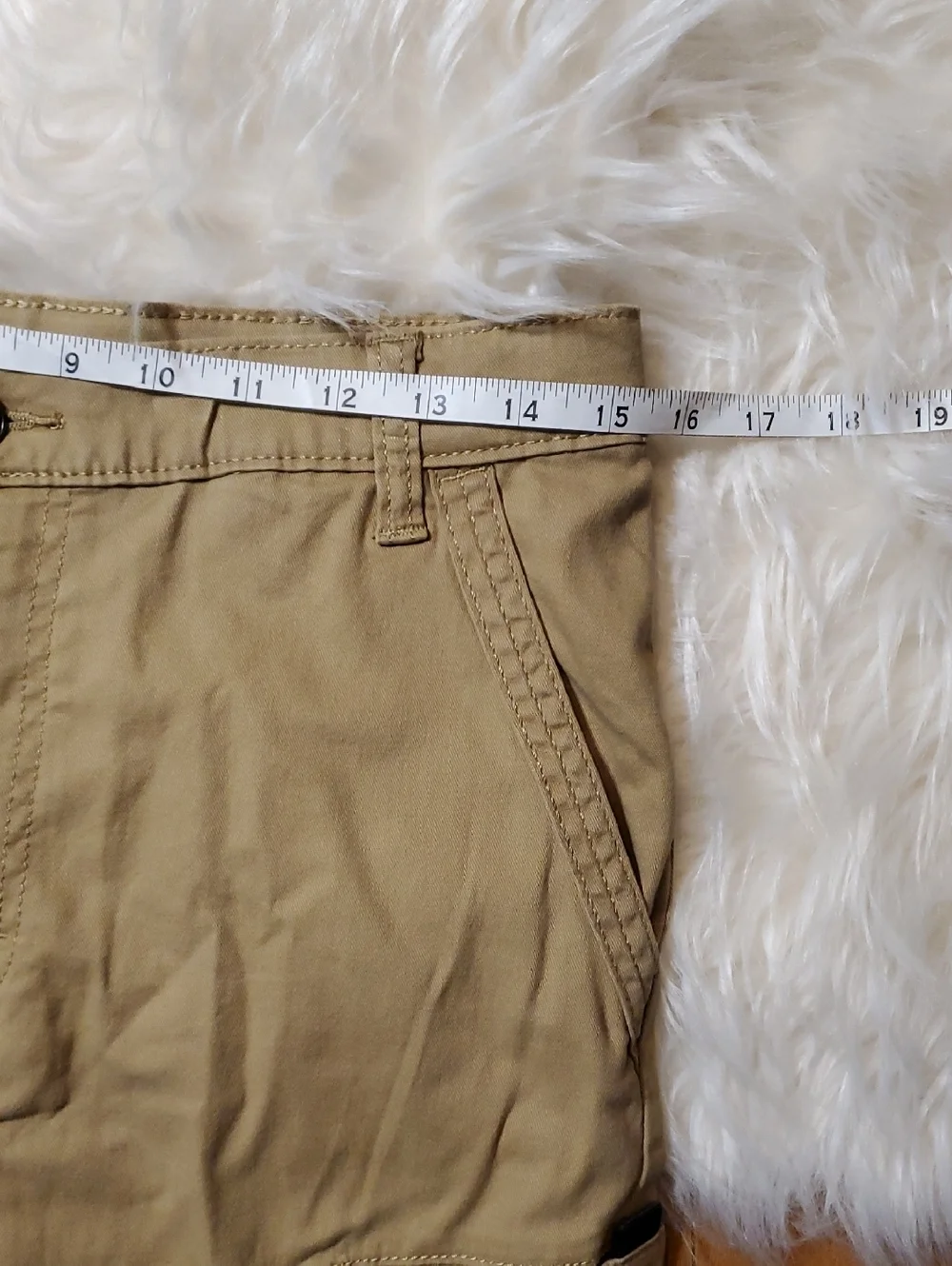 Wrangler Tan Cargo Shorts with Utility Pockets